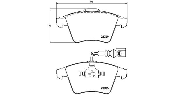 MAGNETI MARELLI Комплект тормозных колодок, дисковый тормоз 363700485090